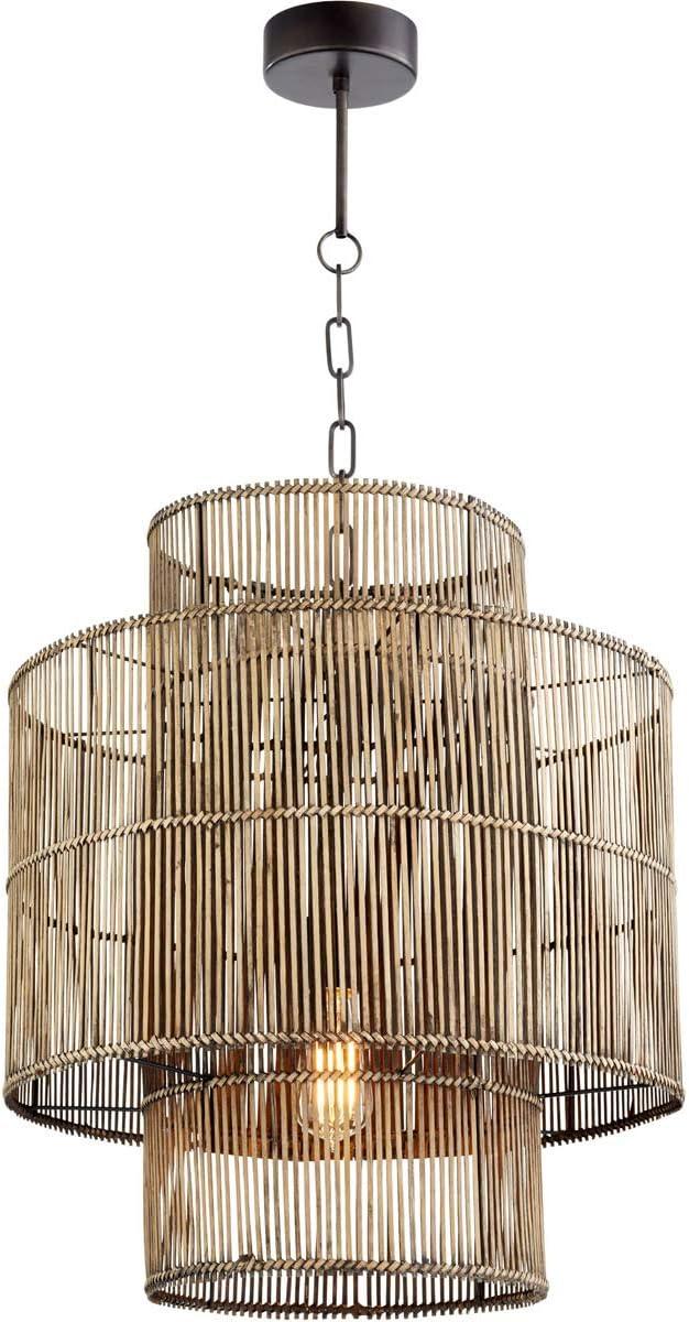 Cyan Design 10273 1 Light 19" Wide Led Rattan Chandelier - Rattan