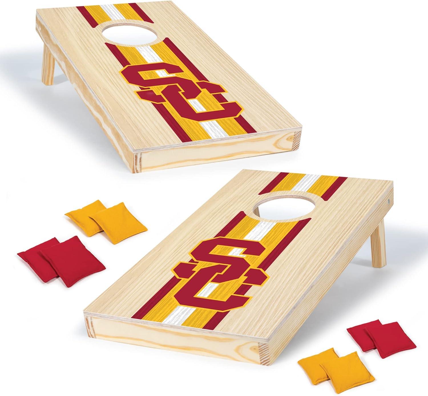 NCAA USC Trojans 1'x2' Wood Cornhole Set