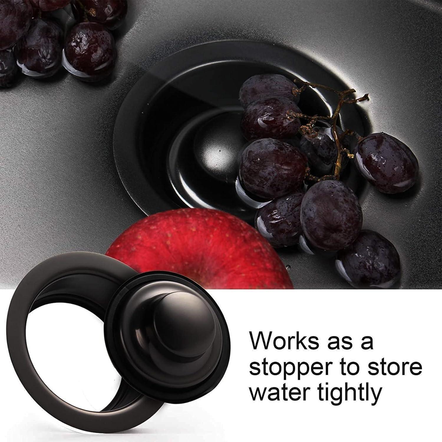 Black Stainless Steel Garbage Disposal Sink Flange and Stopper