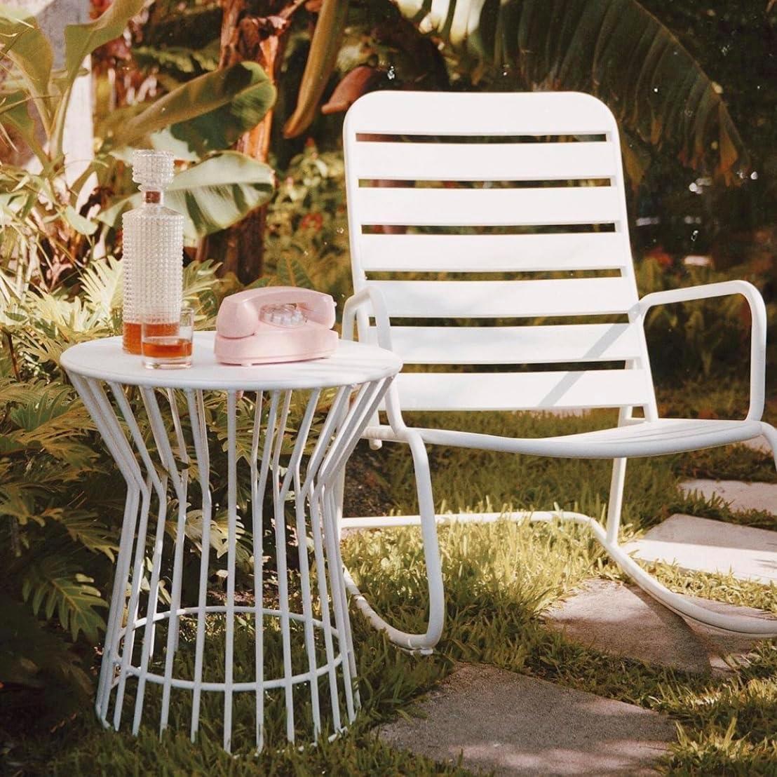 Roberta 20.08'' Metal Outdoor Side Table