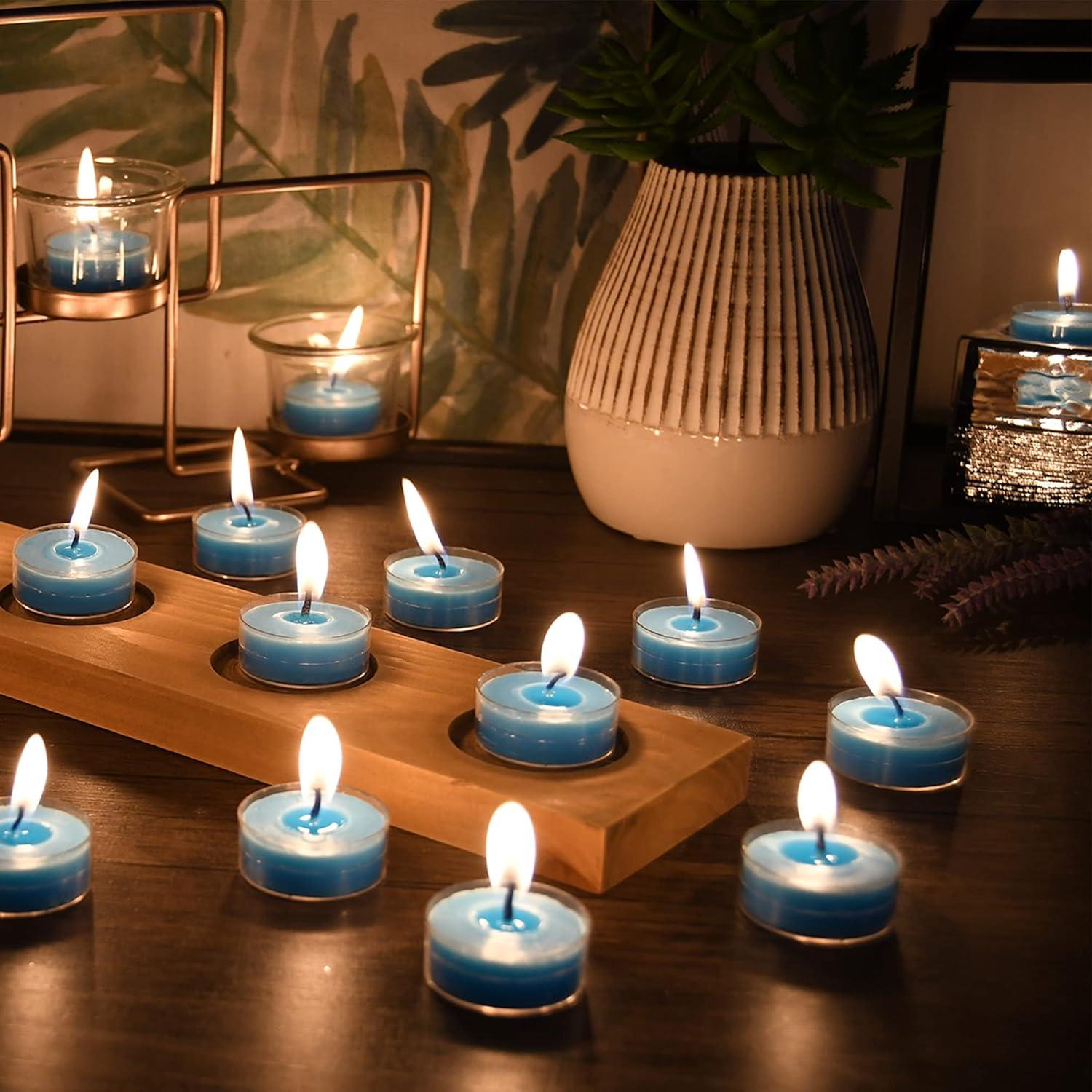 Unscented Tealight Candle with Metal Holder