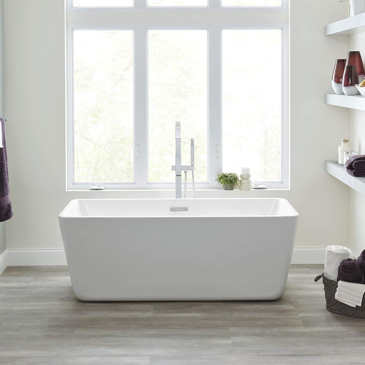 American Standard Sedona 63 in x 30 in Loft Freestanding Bathtub In White