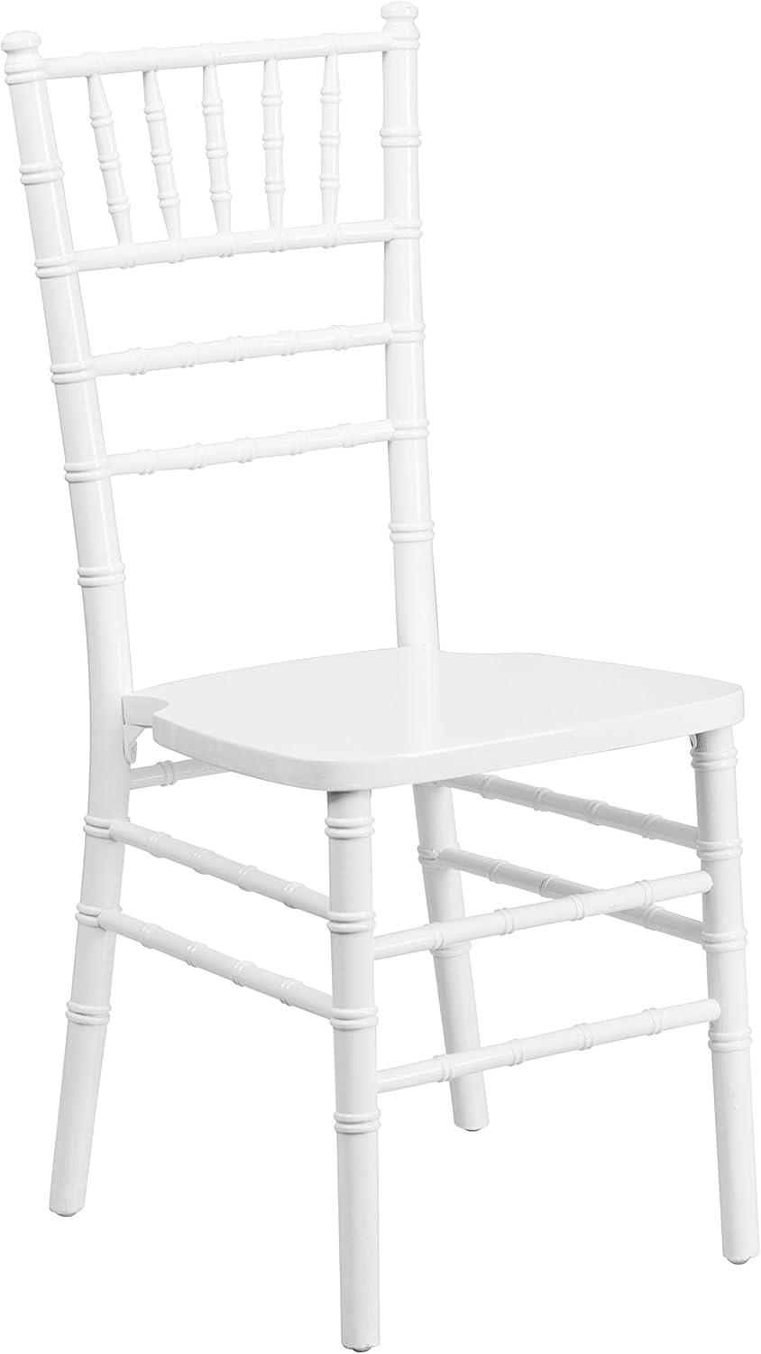 Flash Furniture HERCULES Series White Wood Chiavari Chair