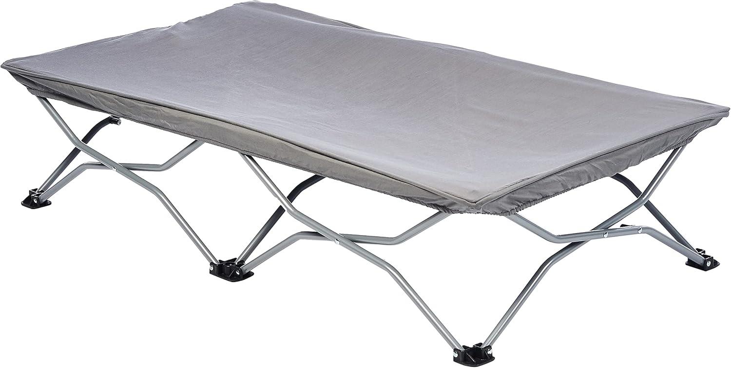 Regalo My Cot Portable Travel Bed Includes Fitted Sheet - Gray