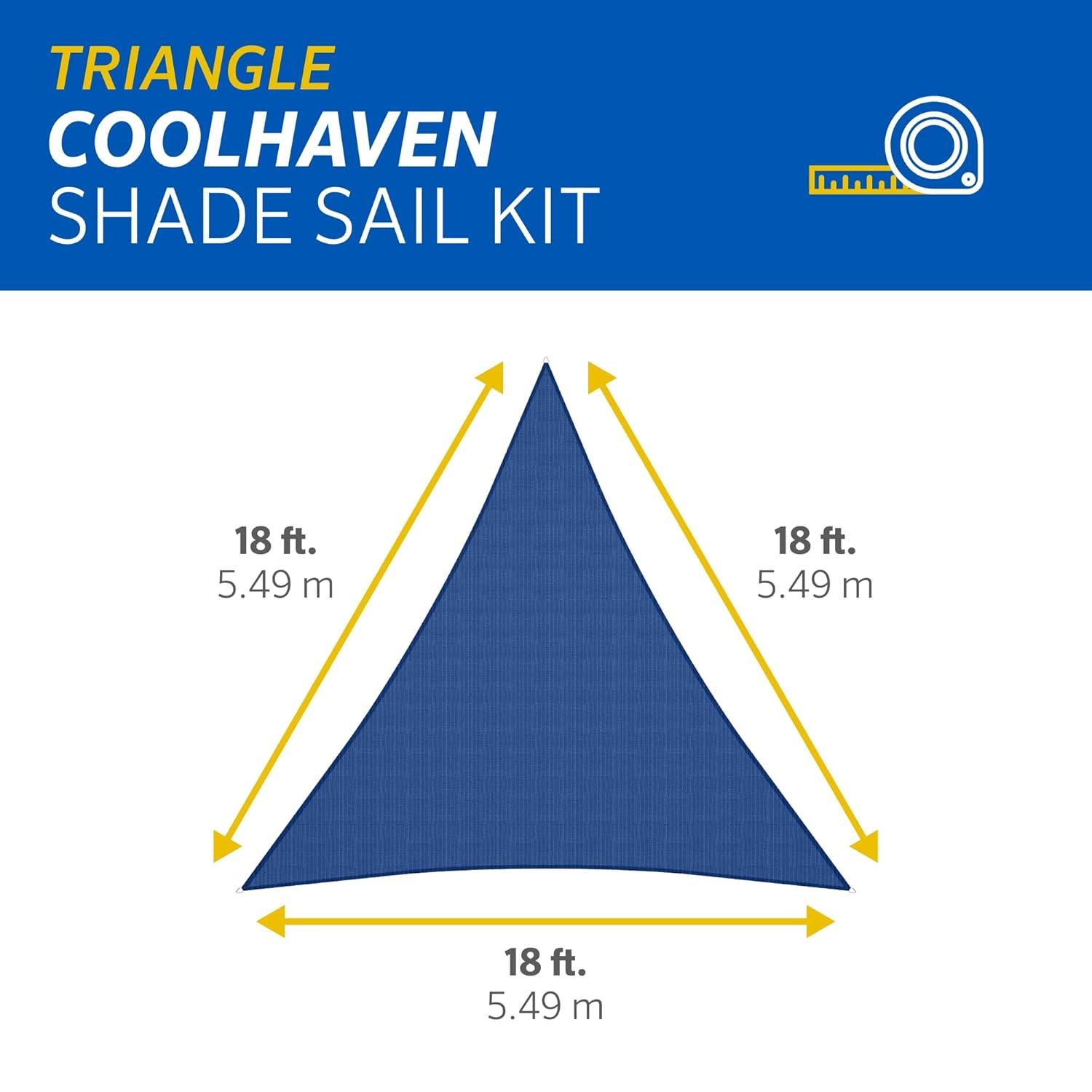 Coolaroo 12' x 9' Triangle Shade Sail