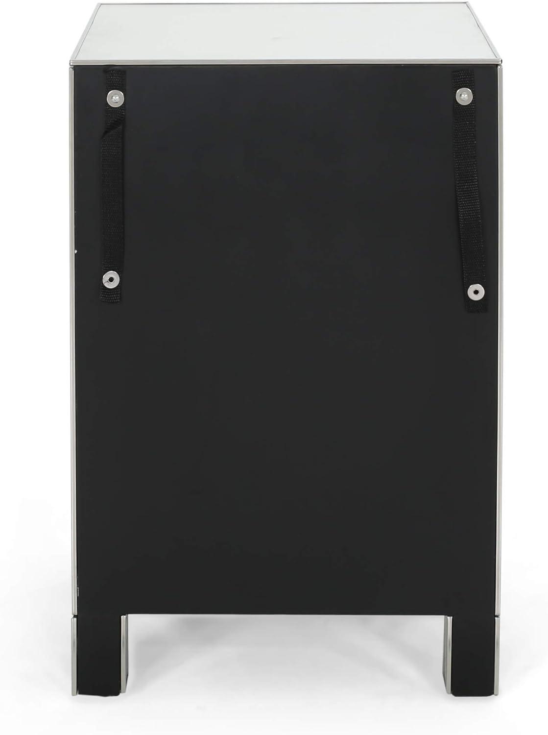 Hedy Modern Mirrored 3 Drawer Cabinet