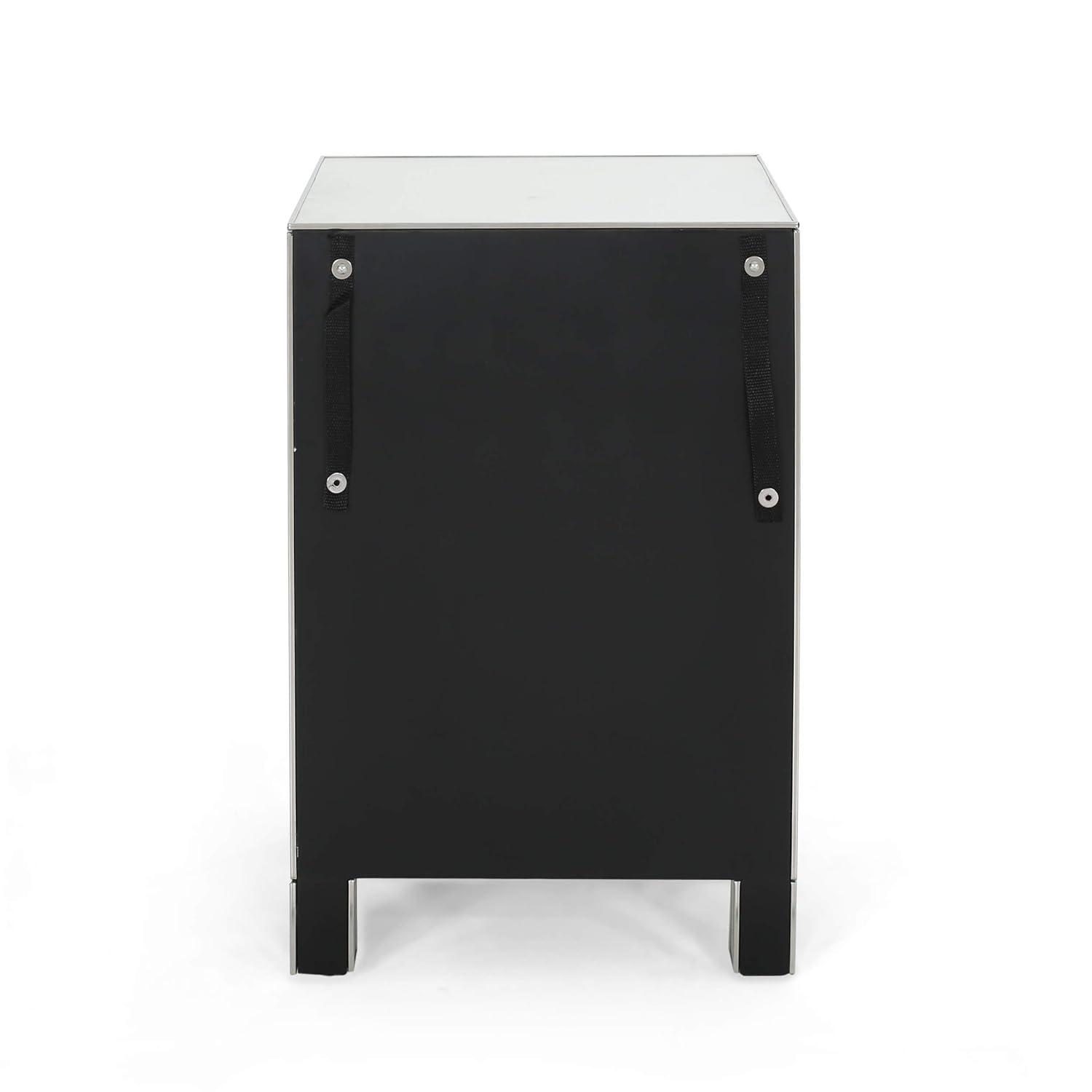 Hedy Modern Mirrored 3 Drawer Cabinet