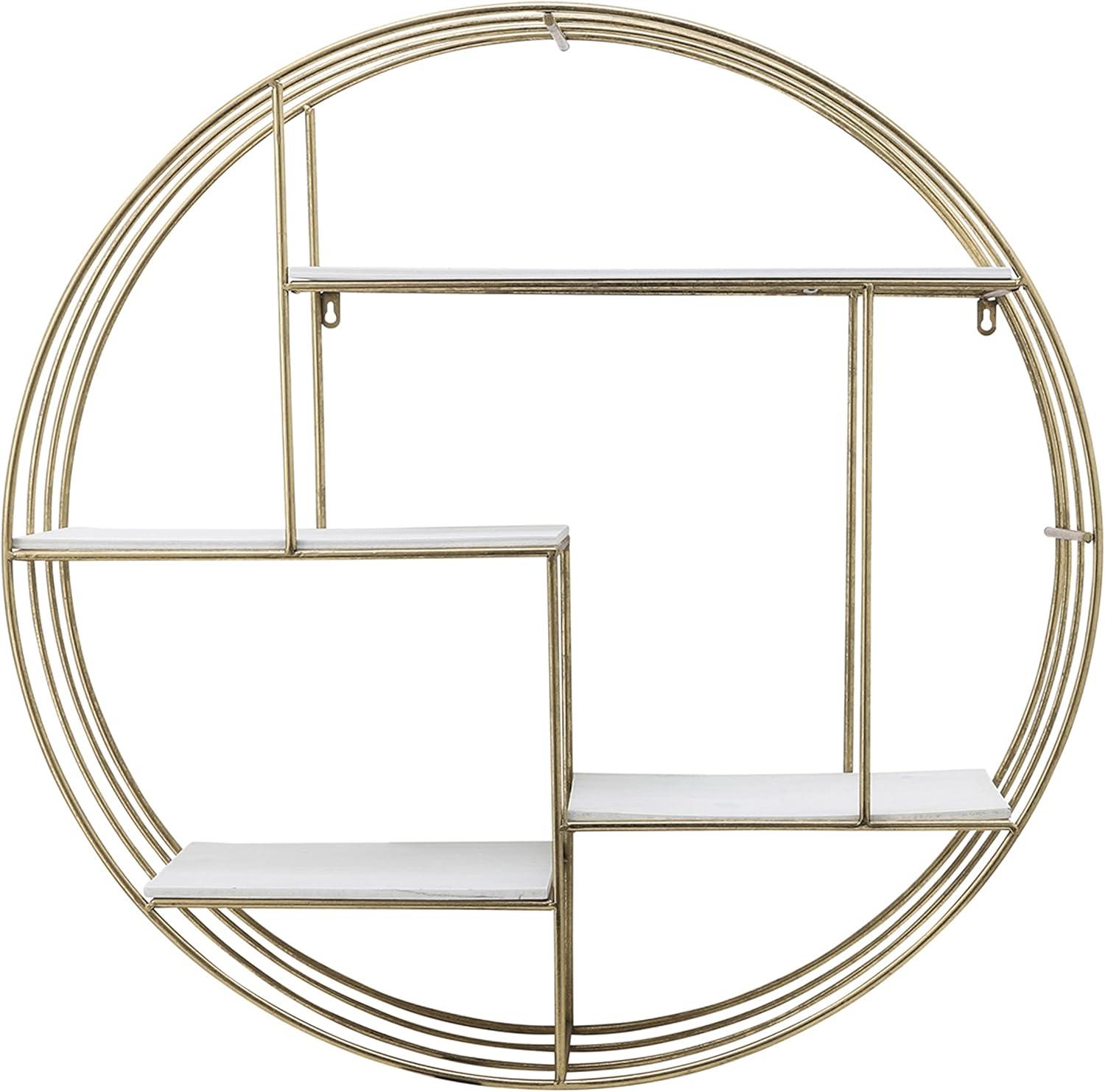 Birch Lane™ Kittle 4 Piece Round Floating Shelf with Hooks