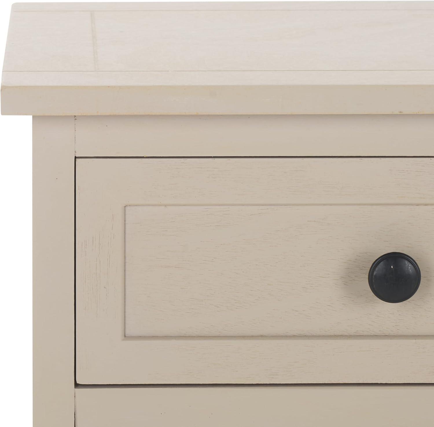 Herman Storage Unit with Wicker Baskets - Vintage Grey - Safavieh.