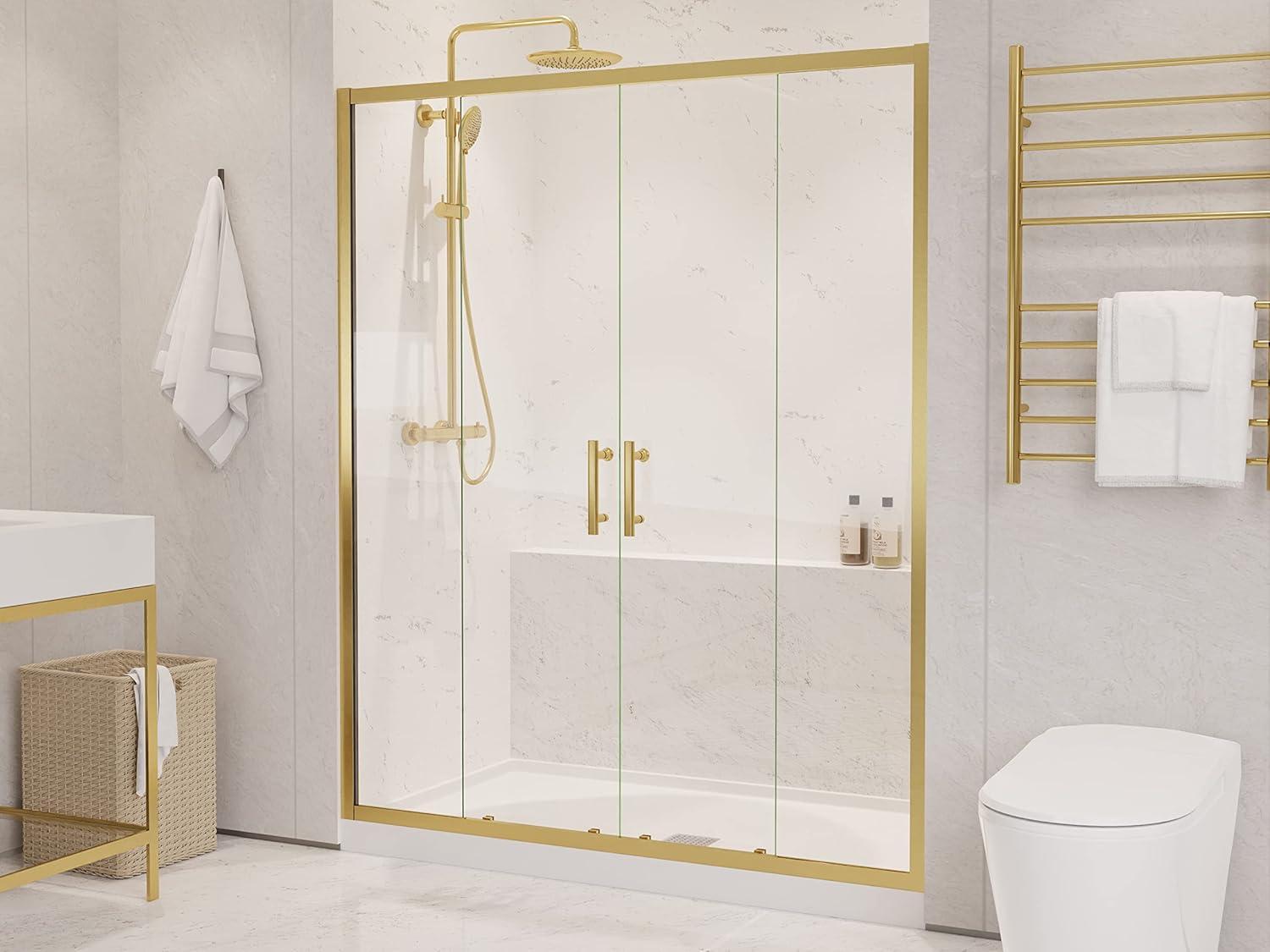 60" - 60.4" W x 70" H Framed Shower Door