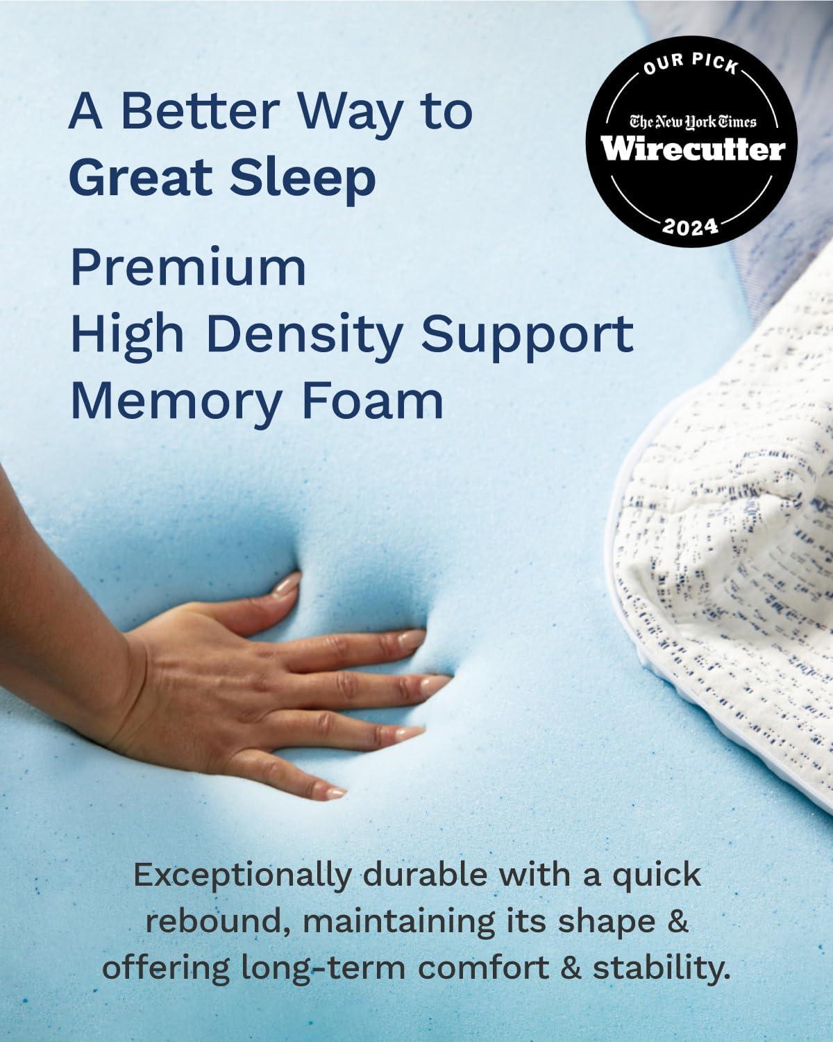 Mattress Topper - 3 Inch - Breathable Memory Foam - Select High Density by Viscosoft