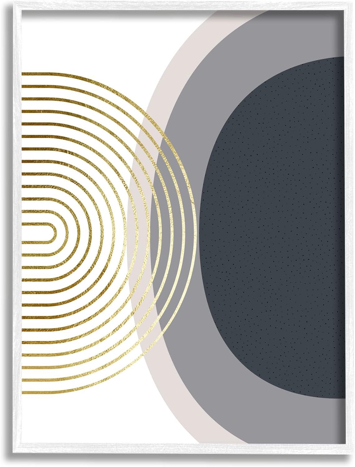 Stupell Industries Simple Cool Modern Abstract Shapes Circles Spirals Motif , 11 x 14, Design by Urban Epiphany