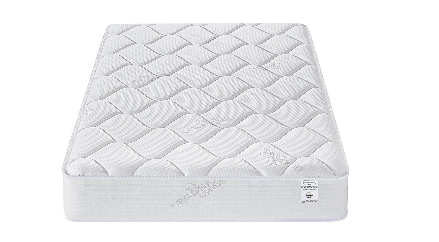 Oliver & Smith 10 Inch Full Mattress - Hybrid Cool Memory Foam and Pocket Spring - Medium Firm - Coil Springs for Supportive Sleep