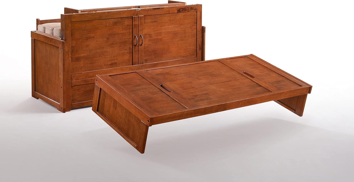 Night & Day Furniture Queen Size Murphy Bed Cabinet with Storage & Charging Ports