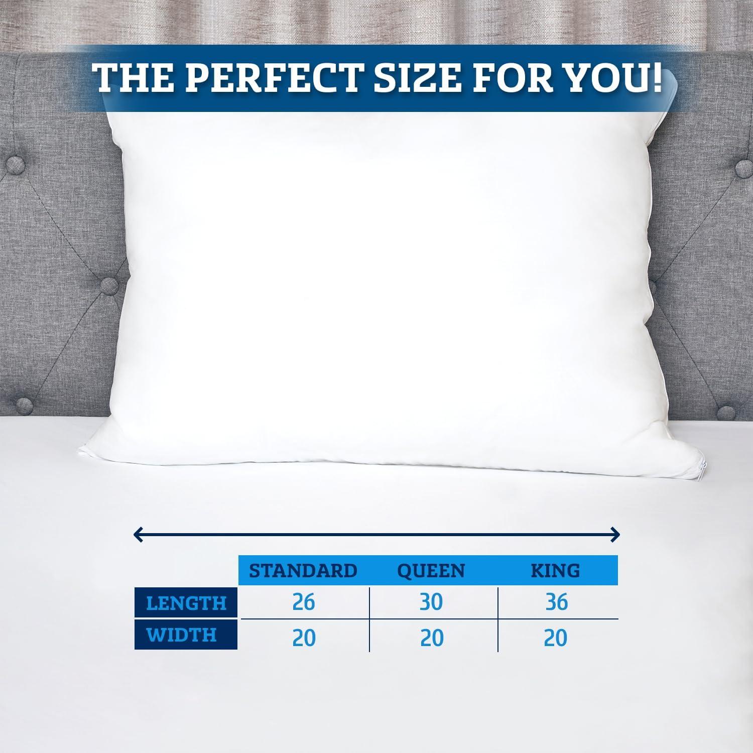Poly-Cotton Zippered Pillow Cover  - Protects from Dirt, Dust, and Debris -200 Thread Count