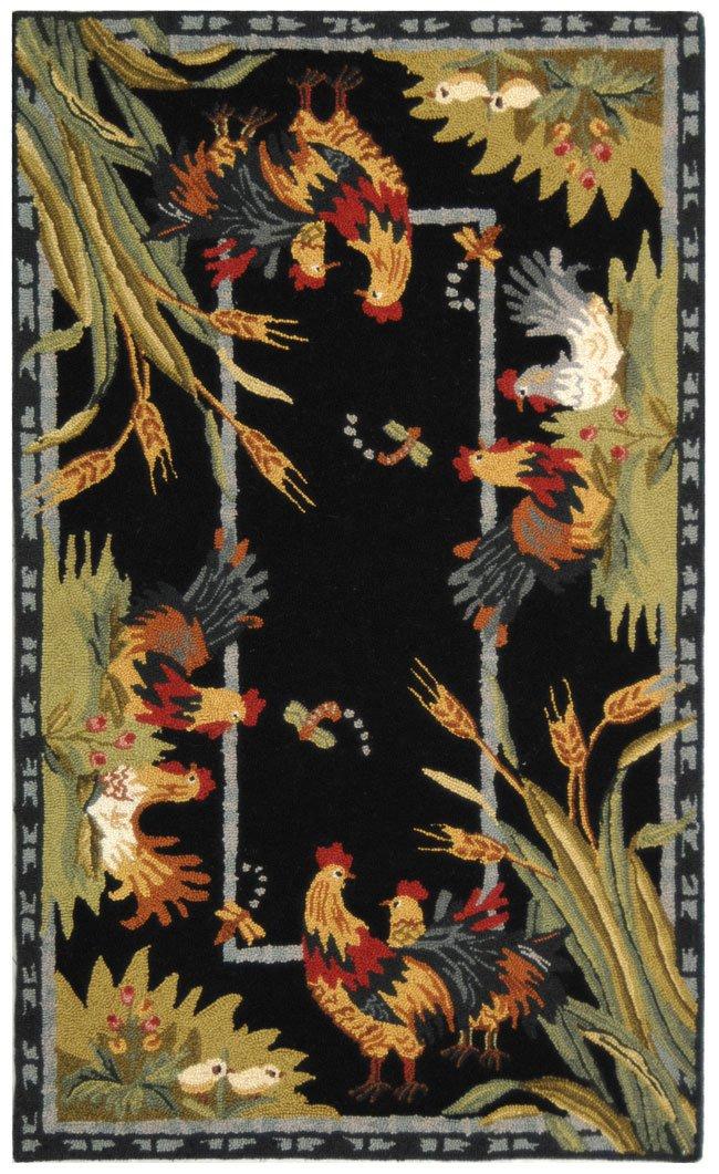 Chelsea HK56 Handmade Accent Rug - 2'9"x4'9" - Black - Safavieh