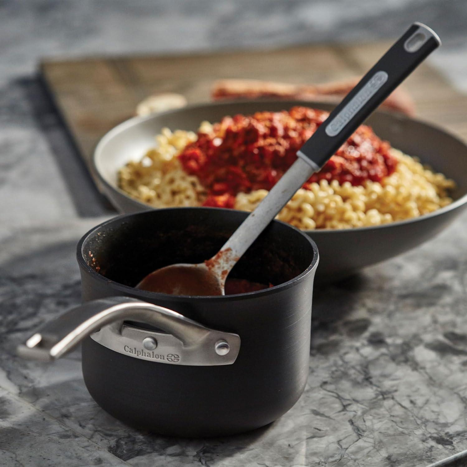 Calphalon Signature Hard-Anodized Nonstick 2-Quart Sauce Pan with Cover