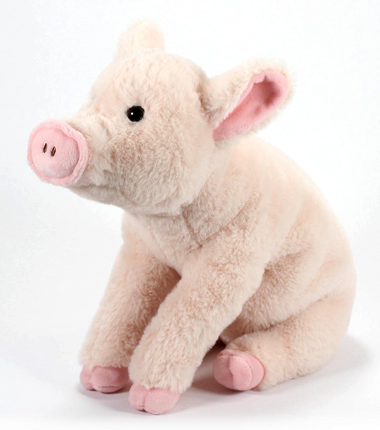 The Petting Zoo Pig Stuffed Animal Plushie, Gifts for Kids, Wild Onez Farm Animals, Pig Plush Toy 12 inches