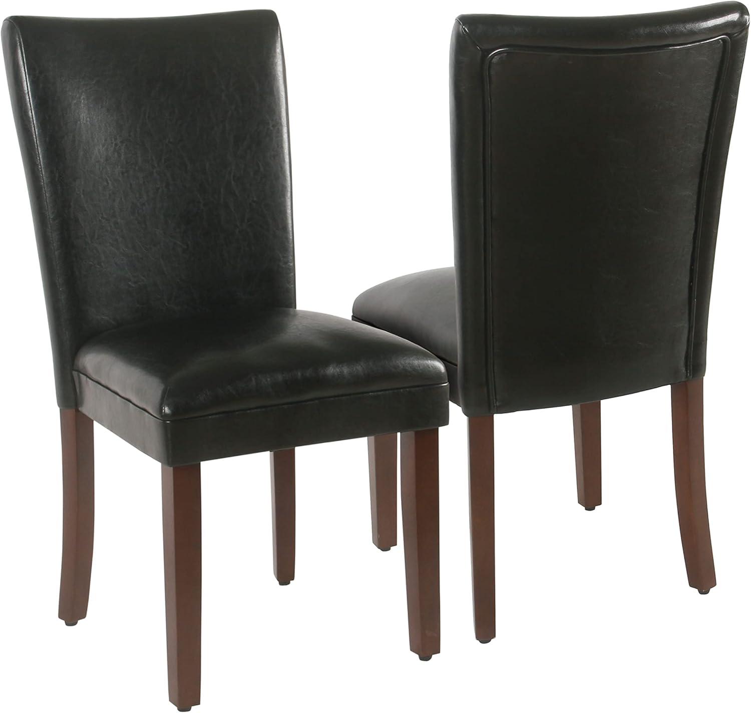 Set of 2 Parsons Dining Chair Faux Leather - Homepop