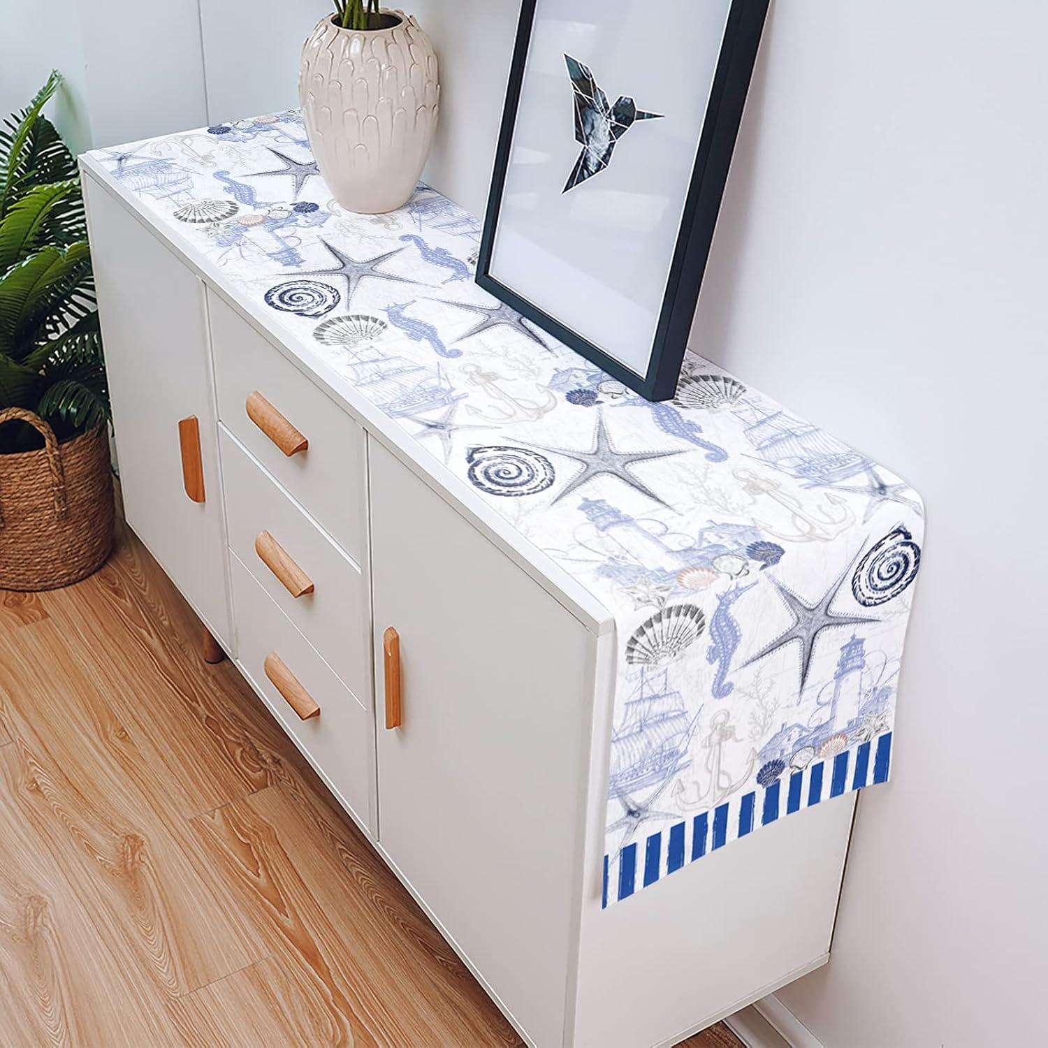 Ocean StarShell Table Runners For Wedding Party Decoration Modern Table Runner Home Kitchen Decor