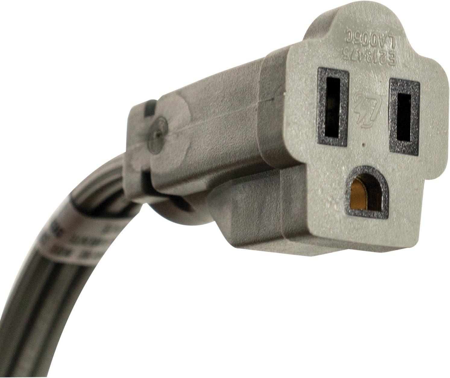 Certified Appliance Accessories® 15-Amp Grounded Appliance Extension Cord, 12ft in Gray, Size: 12 Ft.