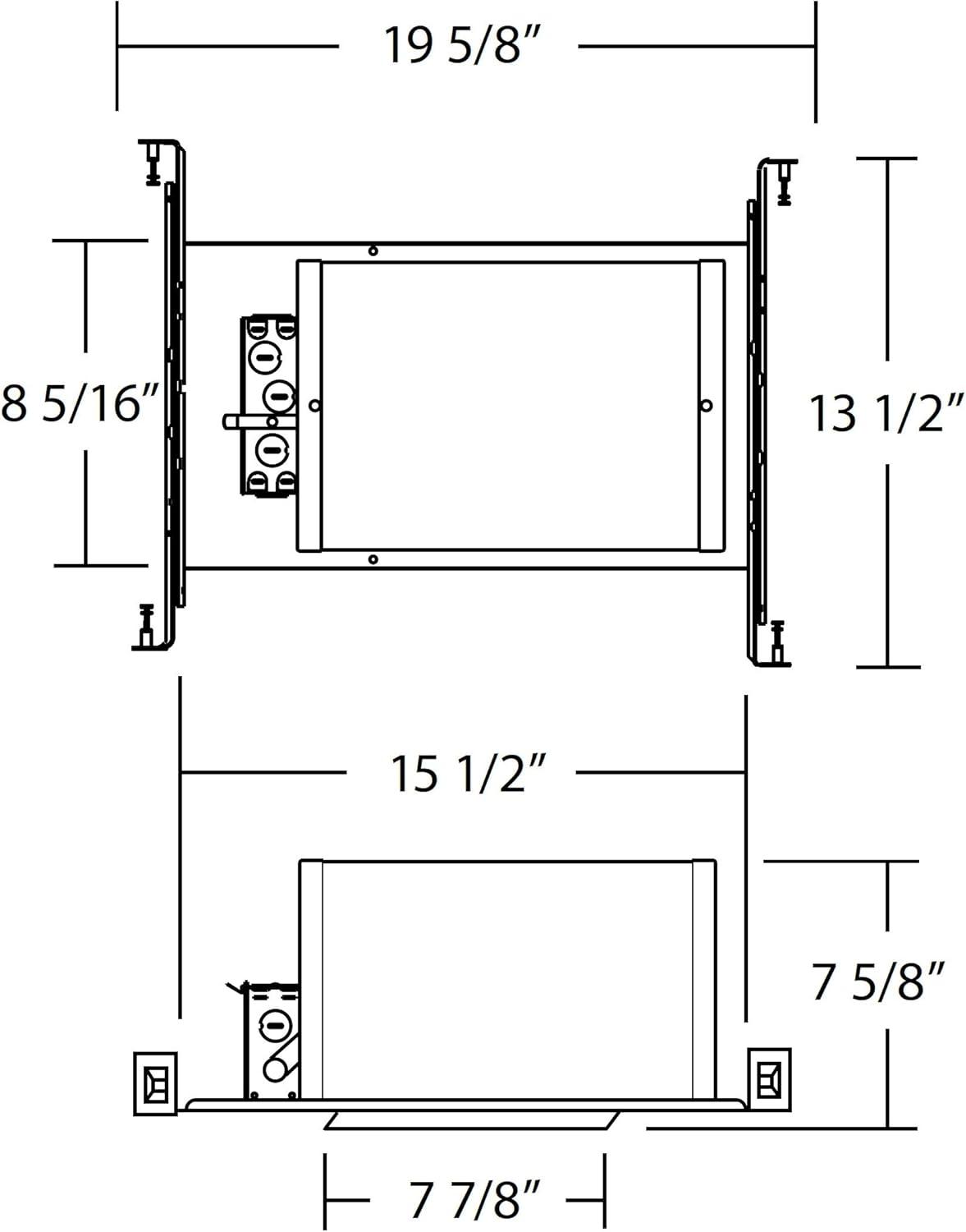 6-Inch Airtight Aluminum Slope Ceiling Housing for New Construction