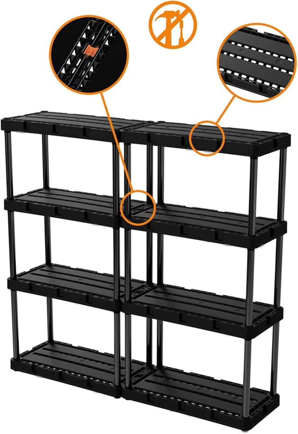 12'' W Plastic Shelving Unit