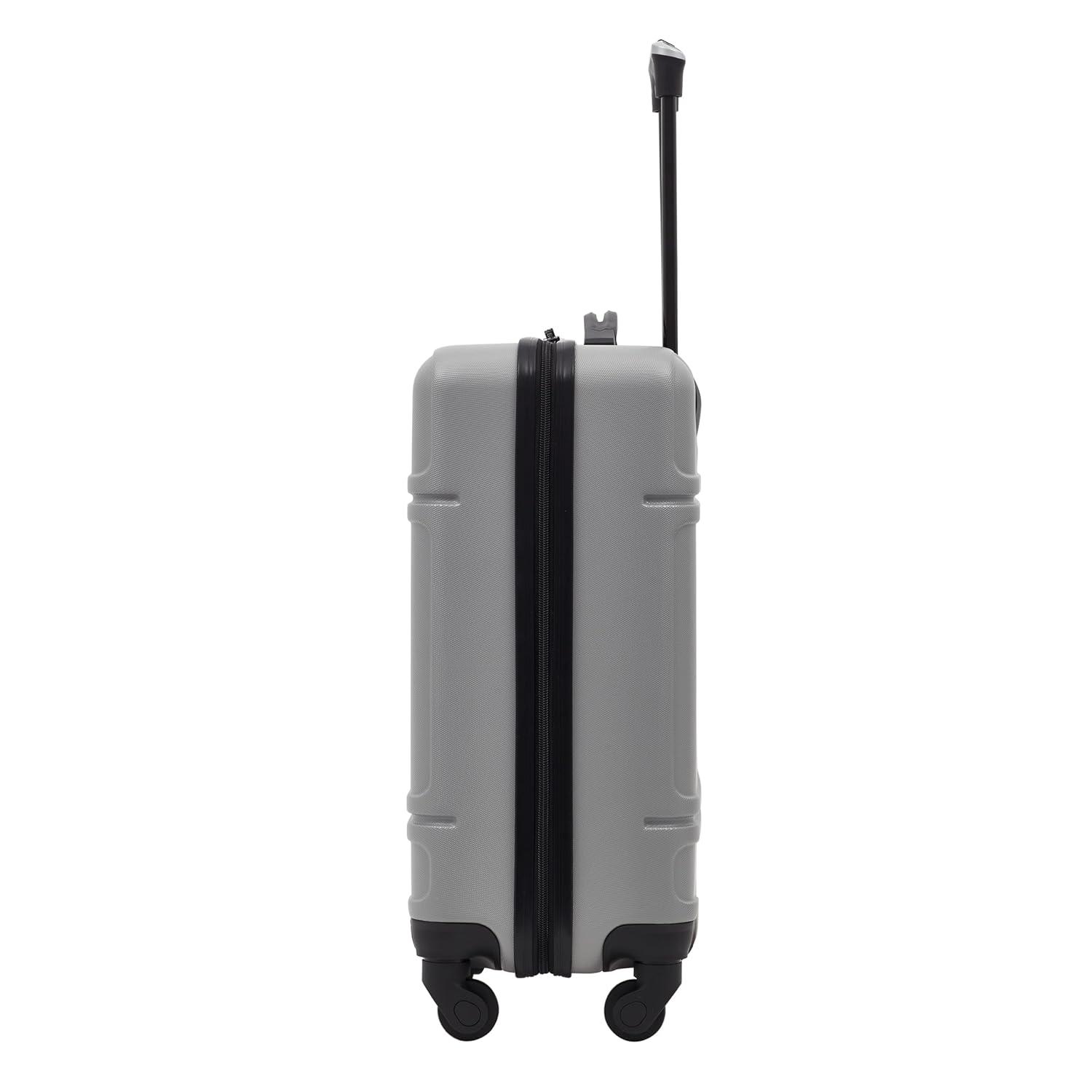 Travelers Club 20" Skyline Rolling Hard Case Carry-on Luggage - Gray
