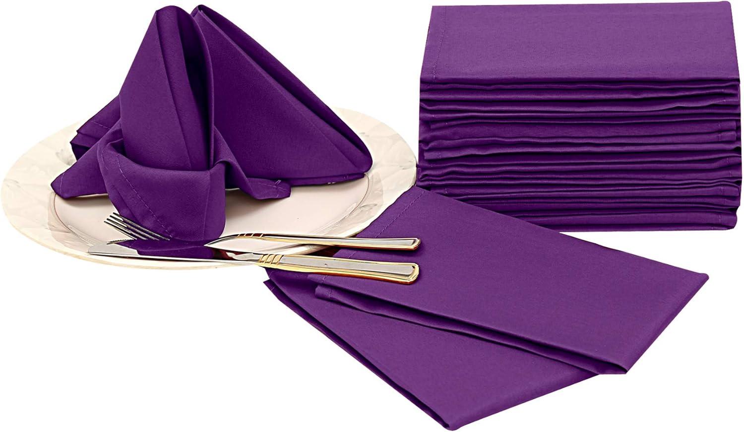 Poly Cotton Enrich Twill Cloth Napkins (Set of 12)