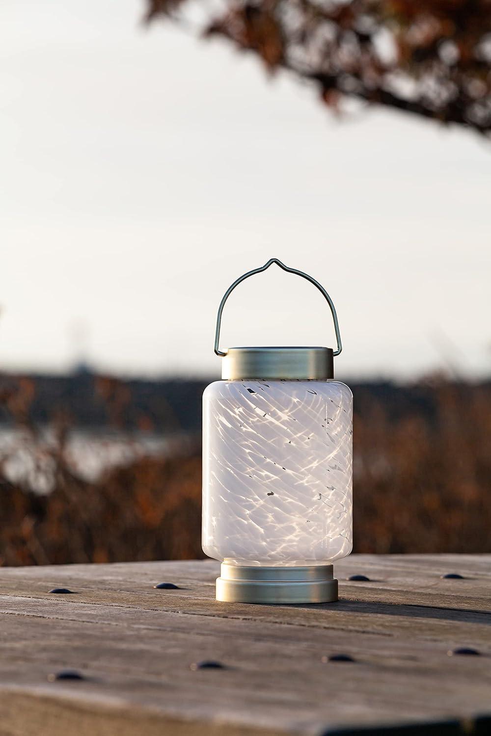 7.5'' Solar Powered Integrated LED Outdoor Lantern