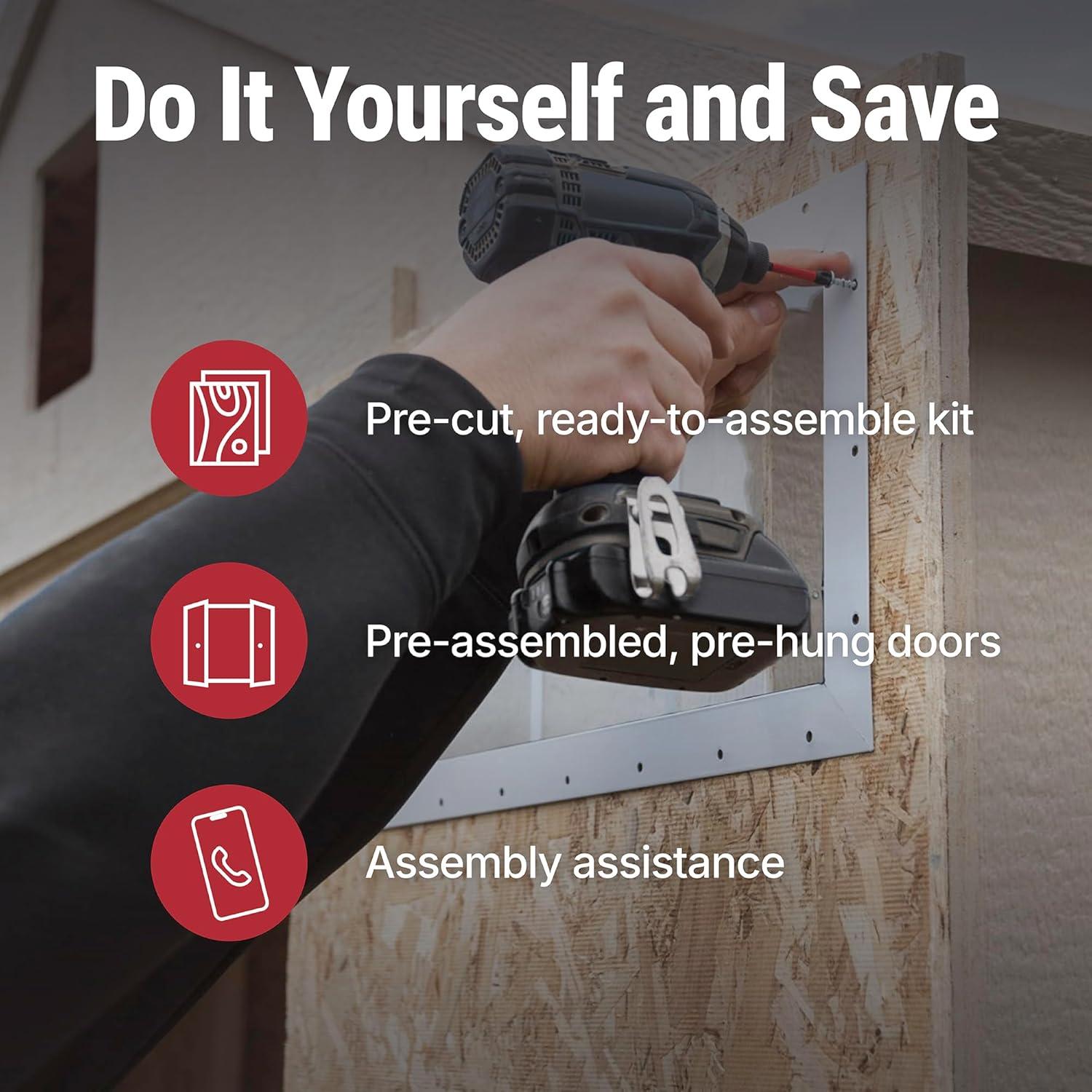 Handy Home Rookwood 10 ft. W x 16 ft. D Wood Storage Shed & Reviews | Wayfair