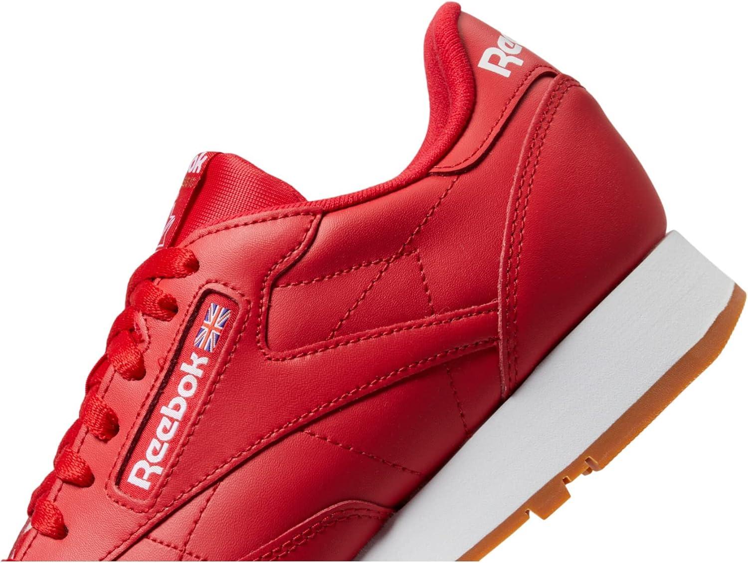 Mens Reebok CLASSIC LEATHER Shoe Size: 10.5 Vecred - Ftwwht - Rbkg03 Fashion Sneakers