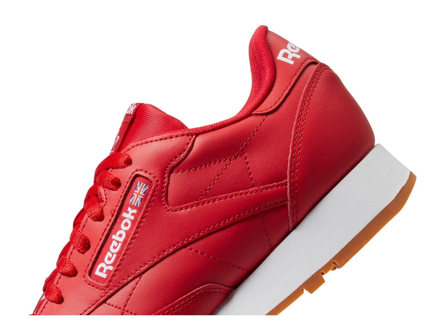 Mens Reebok CLASSIC LEATHER Shoe Size: 10.5 Vecred - Ftwwht - Rbkg03 Fashion Sneakers