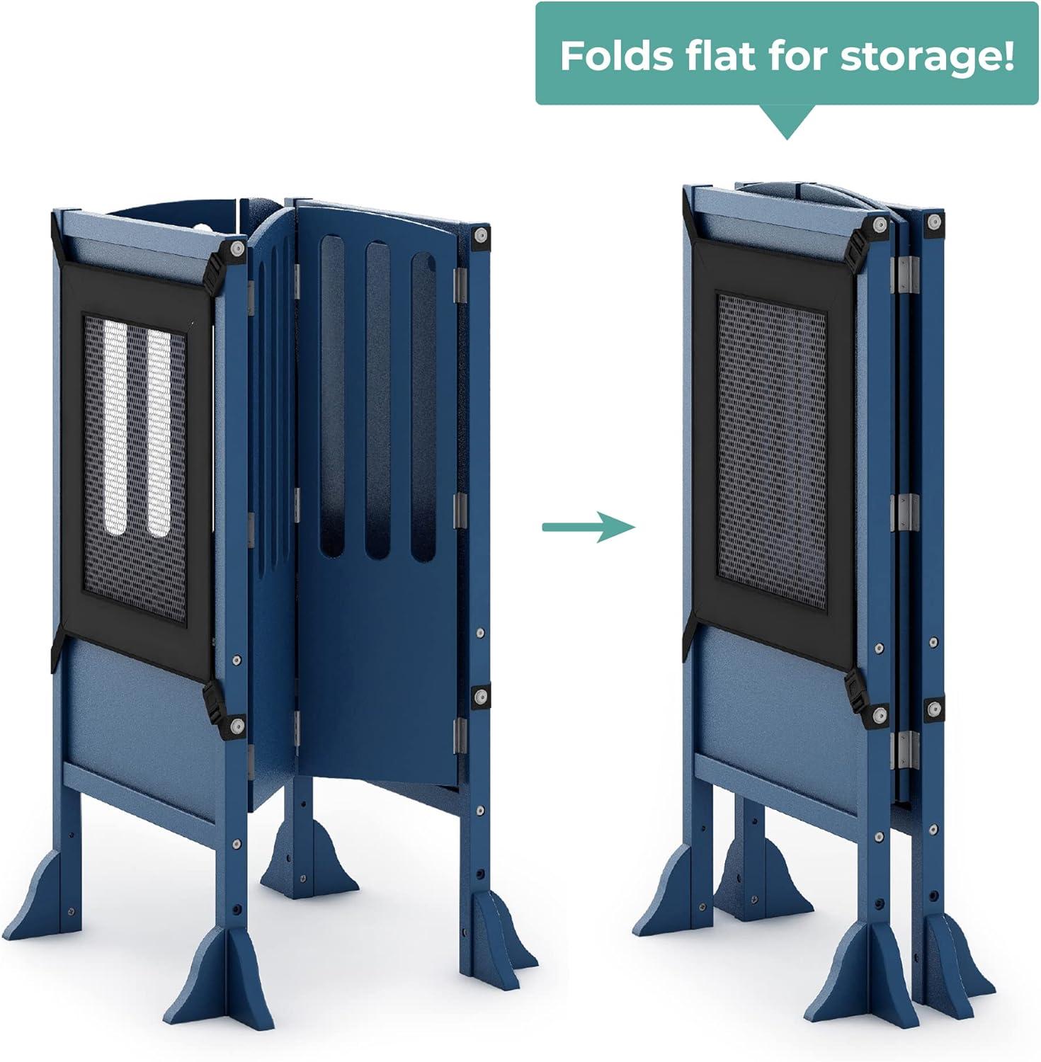 Guidecraft Contemporary Kitchen Helper Foldable Step Stool