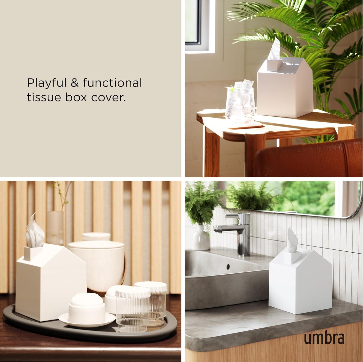 White House-Shaped Polypropylene Tissue Box Cover