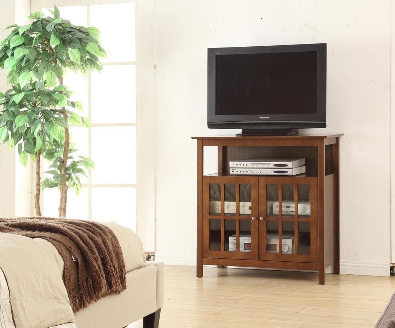 Convenience Concepts Designs2Go Big Sur Highboy TV Stand in Espresso Wood Finish