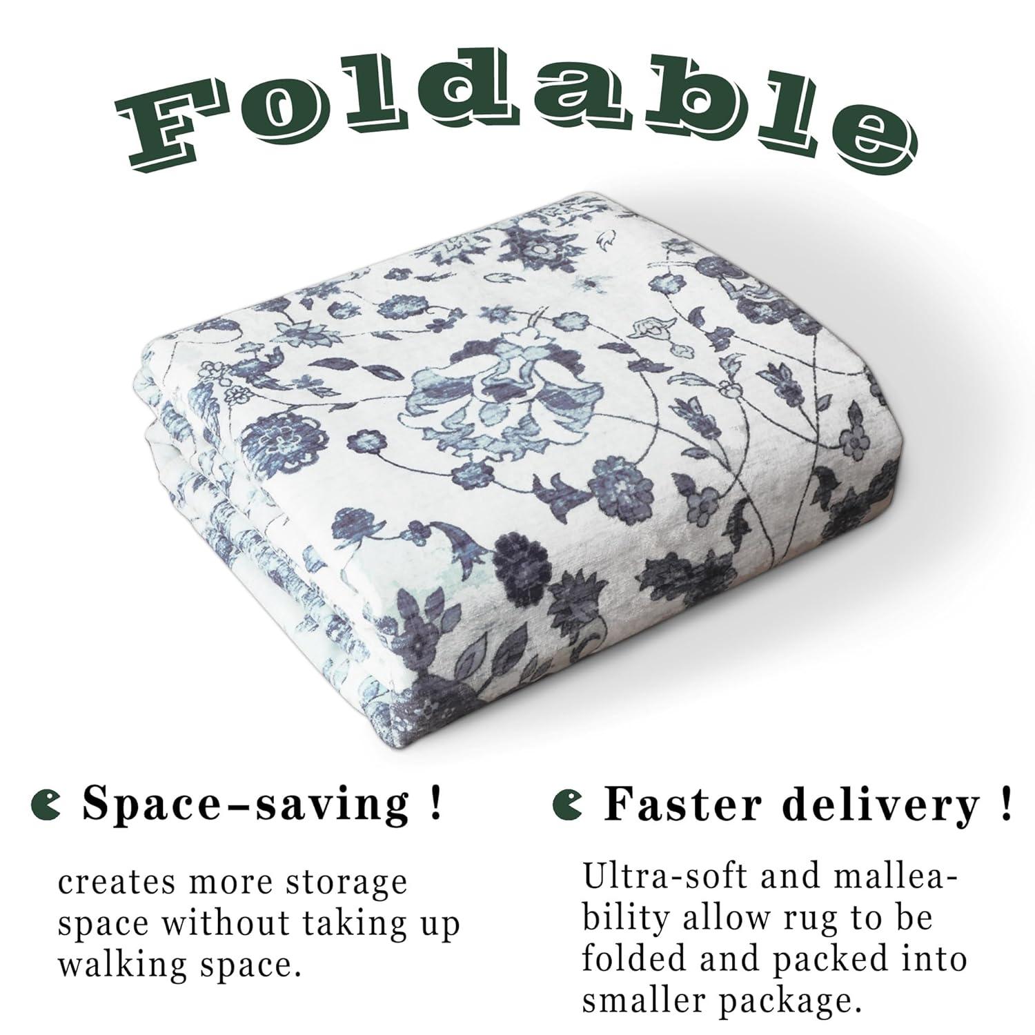 3' X 5' Modern Persian Vintage Moroccan Traditional Area Rug, Ivory/Blue/Red - JONATHAN Y