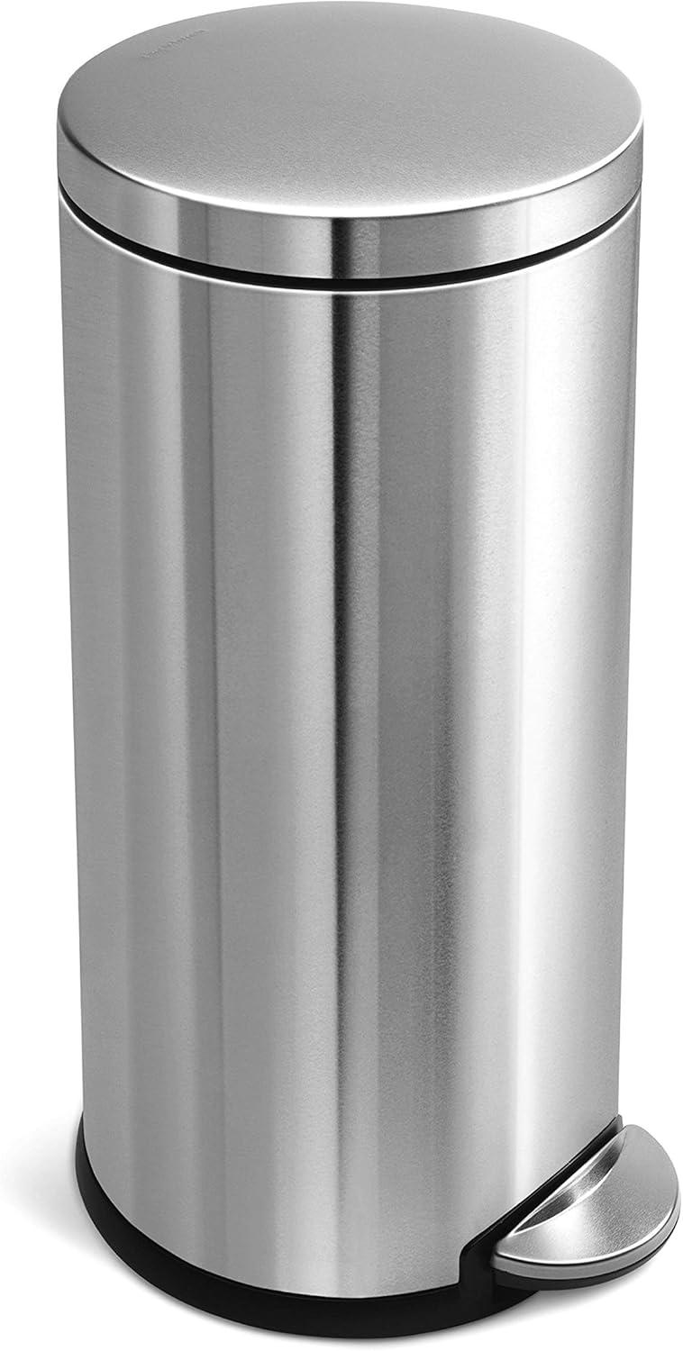 Simplehuman 30 Liter / 8 Gallon Round Step Trash Can