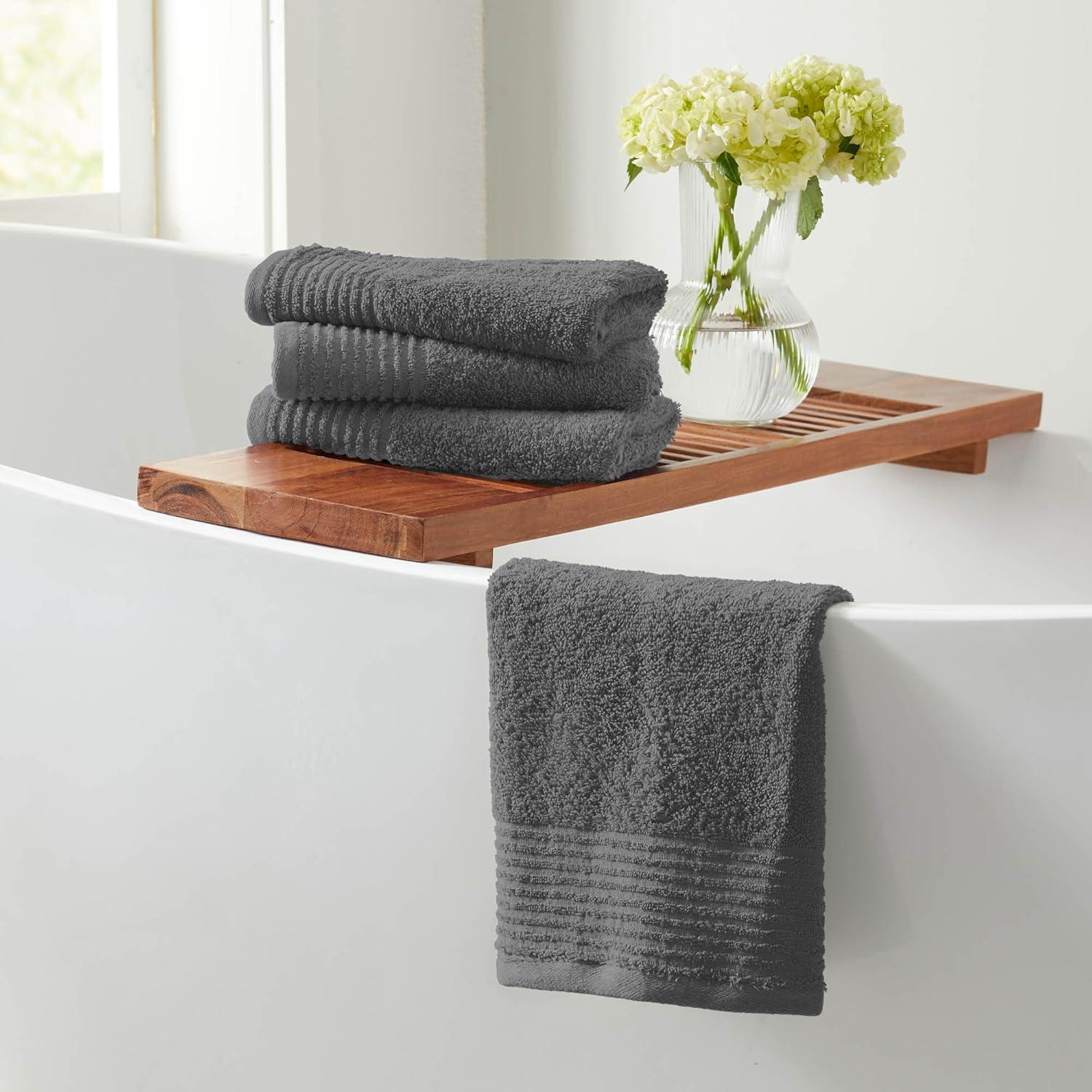 FreshFolds Super Soft 100% Ringspun Cotton Quick-Dry 6-Piece Towel Set