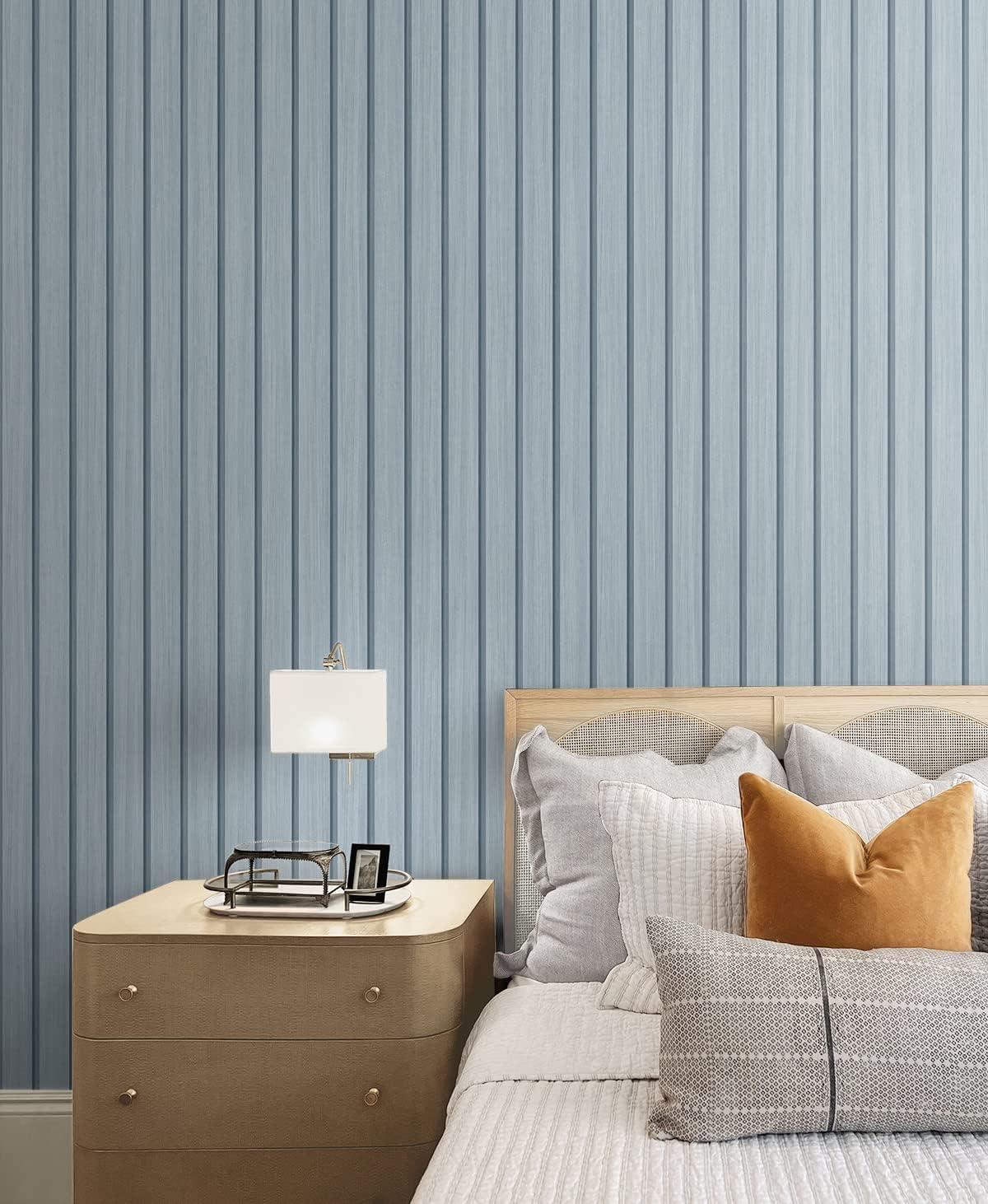 Stacy Garcia Home Faux Wooden Slats Peel and Stick Wallpaper