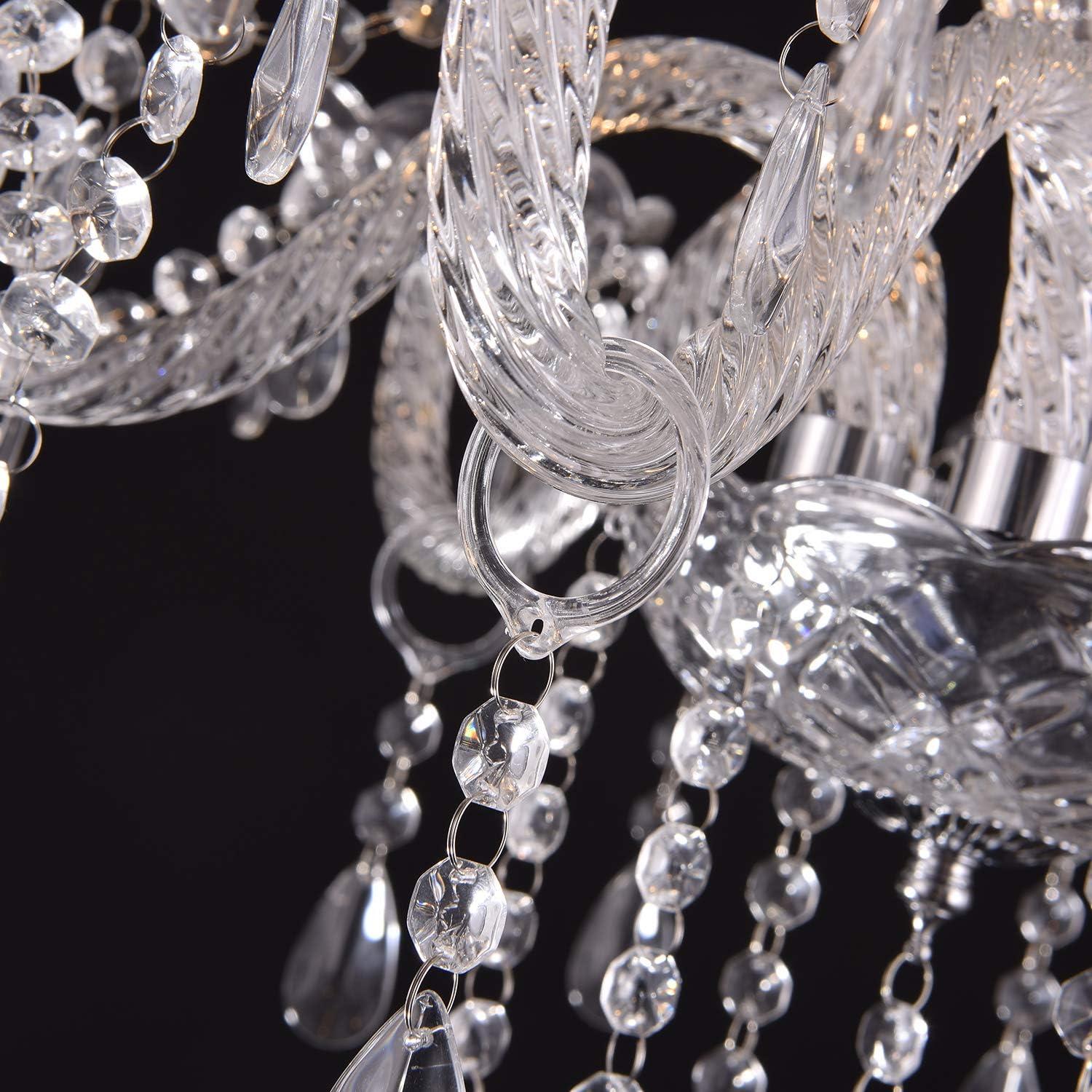 Classic European Crystal Candle Chandelier with 10 Lights