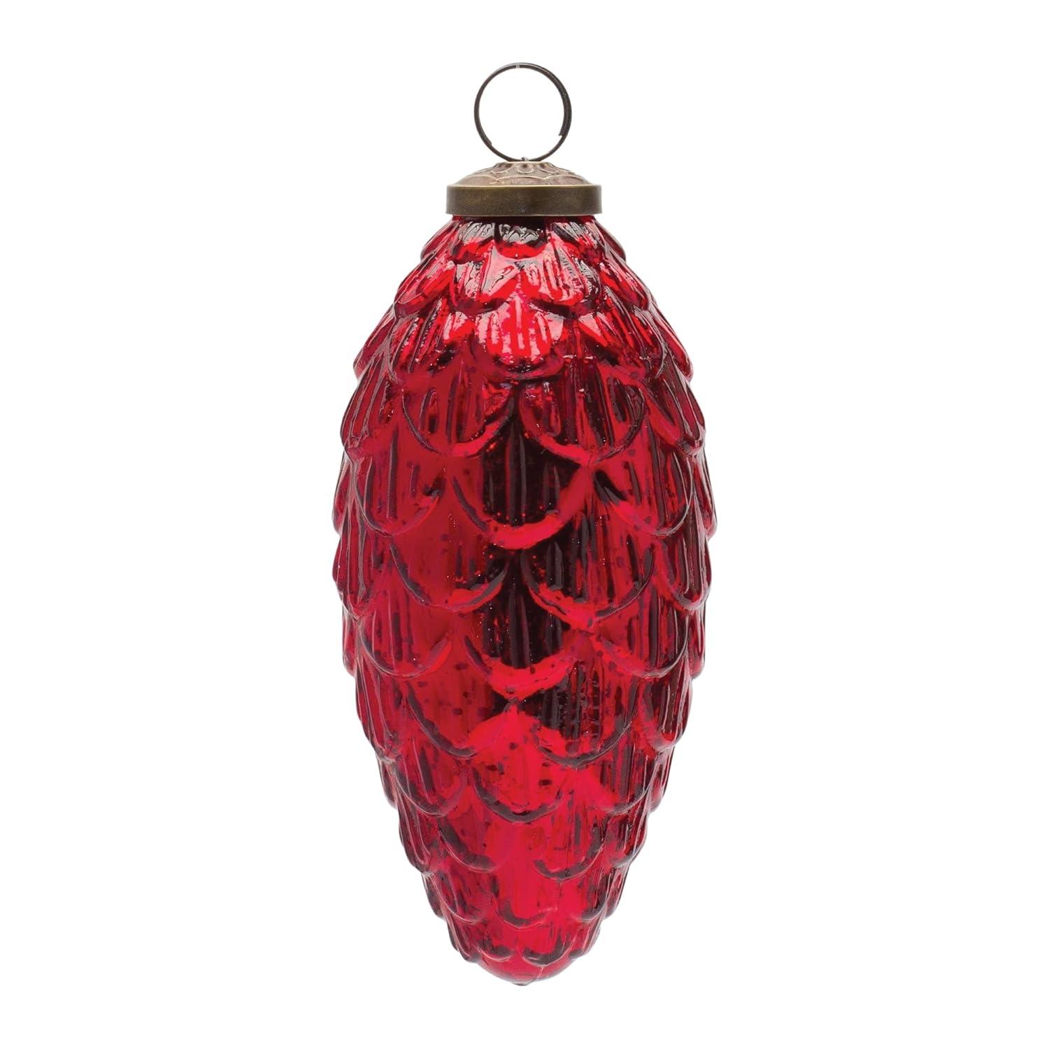 Melrose Mercury Glass Pinecone Ornament (Set of 6)