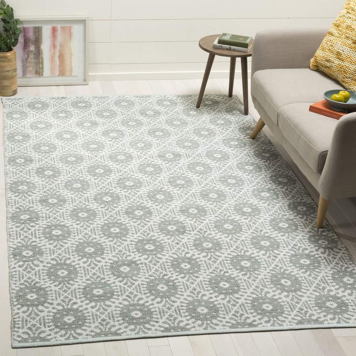 Montauk MTK612 Hand Woven Indoor Area Rug - Light Green/Ivory - 8'x10' - Safavieh