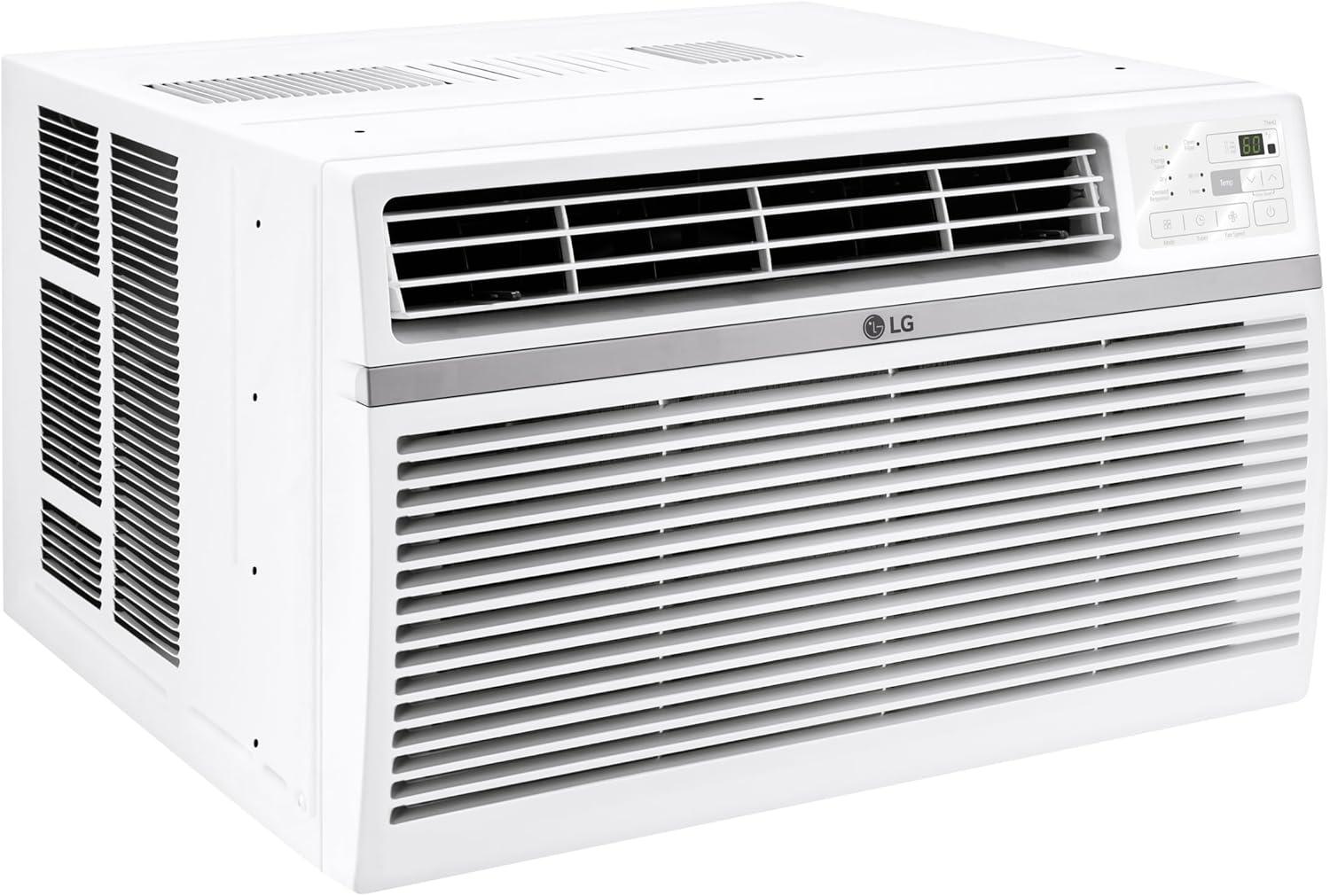 LG 10,000 BTU Window Air Conditioner for up to 450 Sq. Ft. with 3 Speeds and Timer in White