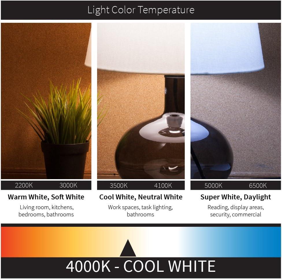 Sunlite LED PAR30 Long Neck Light Bulb, 9 Watt (75W Equiv), Medium E26 Base, Dimmable, Frosted, UL Listed, 4000K Cool White, 6-Pack