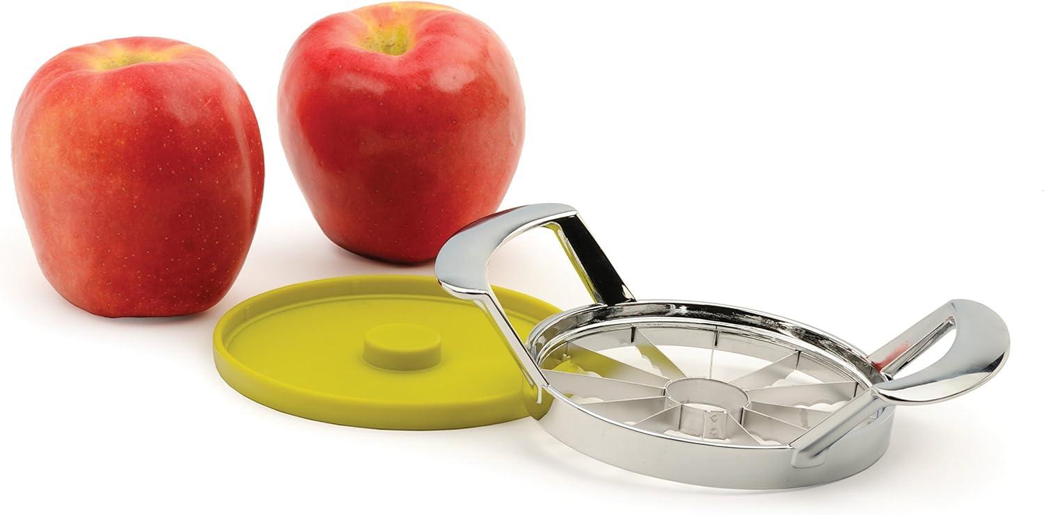 Jumbo Silver Stainless Steel Apple Slicer with Cover