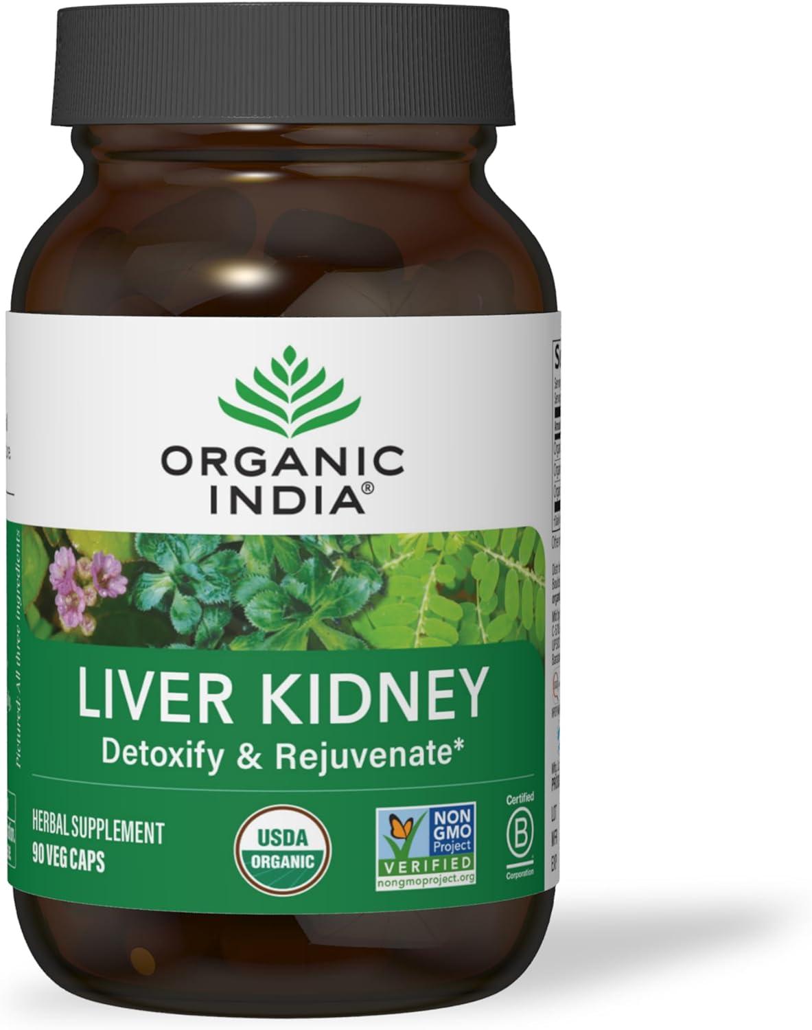 Organic India Liver Kidney, 90 Veg Caps