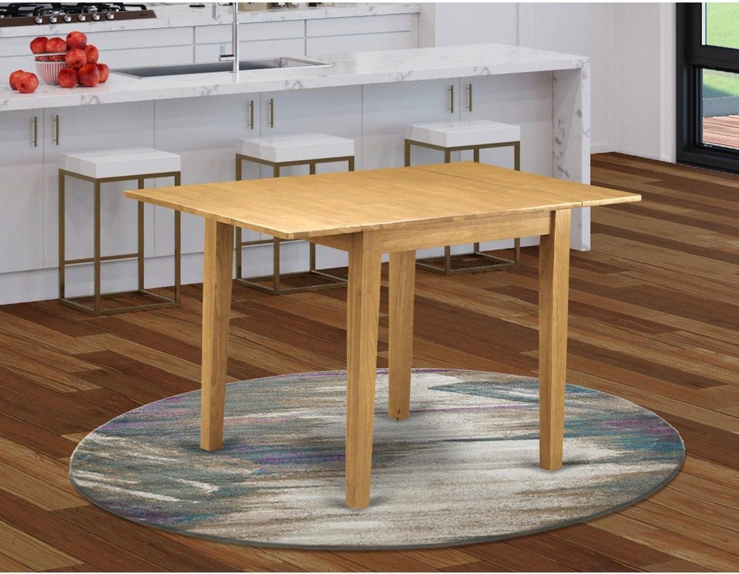 East West Furniture Norden Rectangular Wood Dining Table in Oak