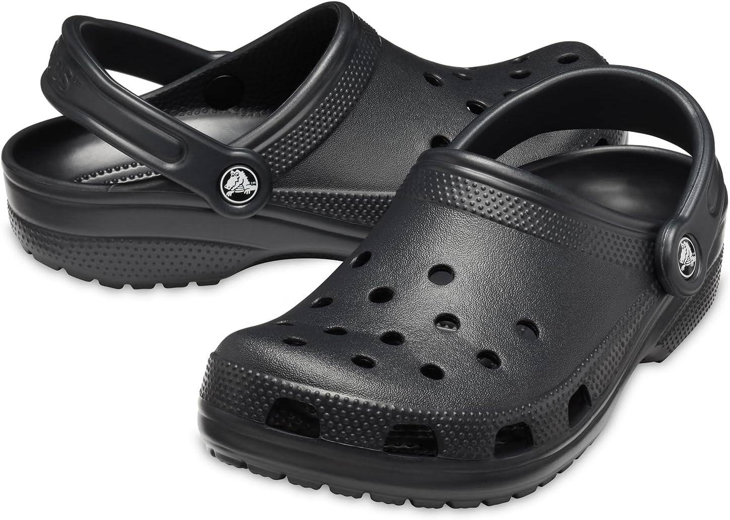 Men's 12 Black Aerated Slip Resistant Clogs