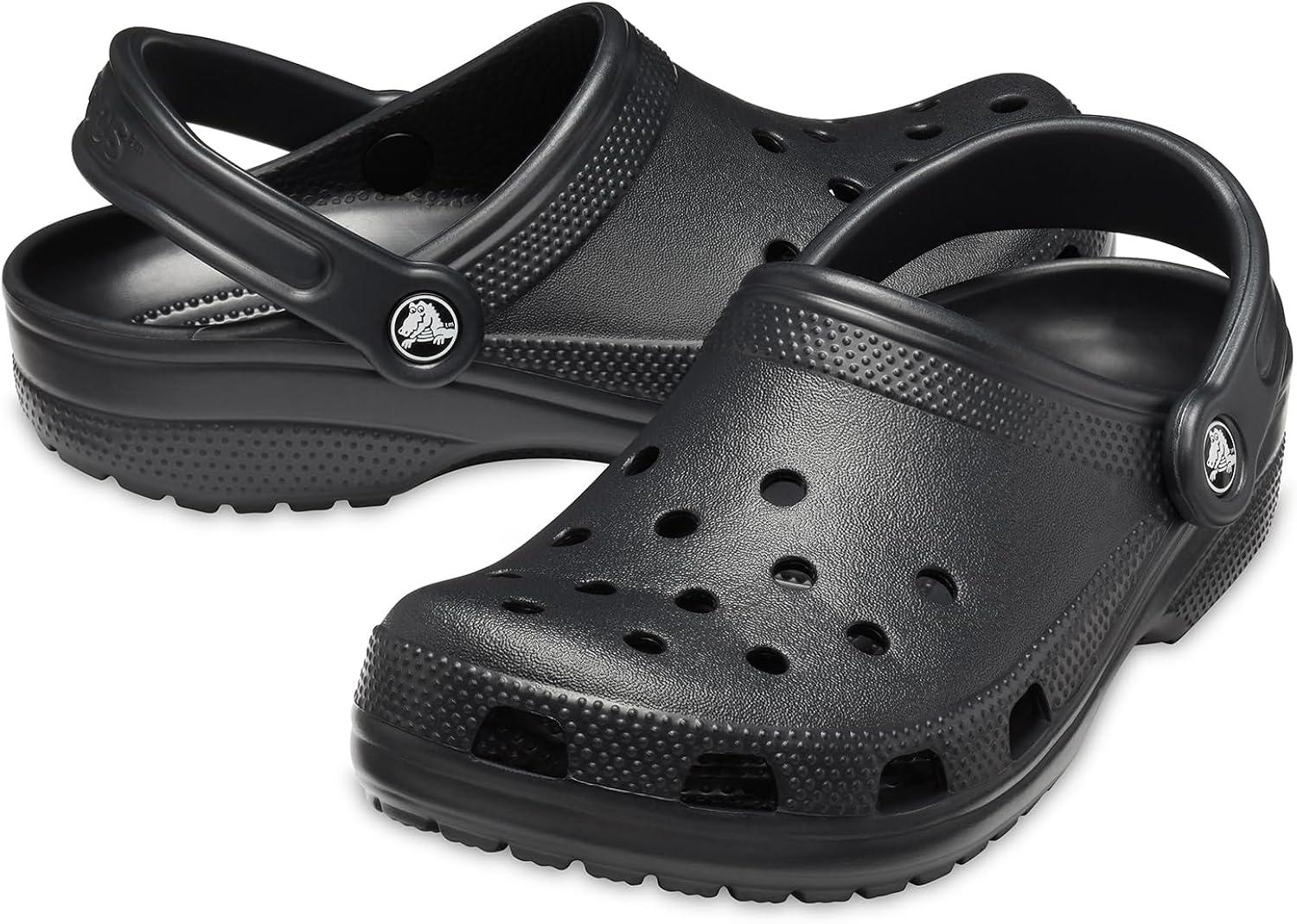 Men's 12 Black Aerated Slip Resistant Clogs